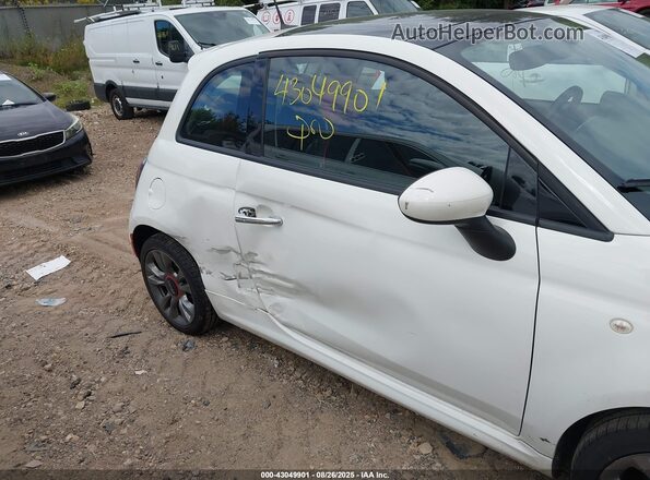 3C3CFFKR8HT600763 2017 FIAT 500 Белый Вид спереди