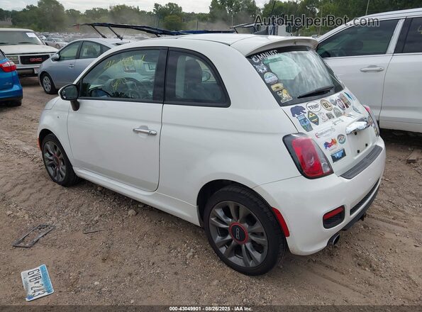 3C3CFFKR8HT600763 2017 FIAT 500 Белый Задняя левая четверть