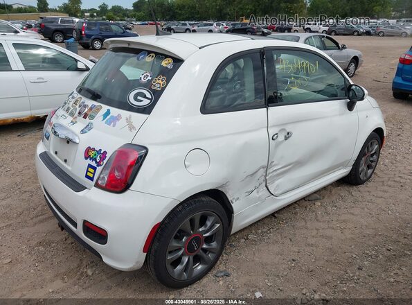 3C3CFFKR8HT600763 2017 FIAT 500 Белый Задняя правая четверть