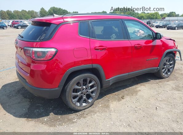 3C4NJCEBXMT602198 2021 JEEP COMPASS Красный Задняя правая четверть
