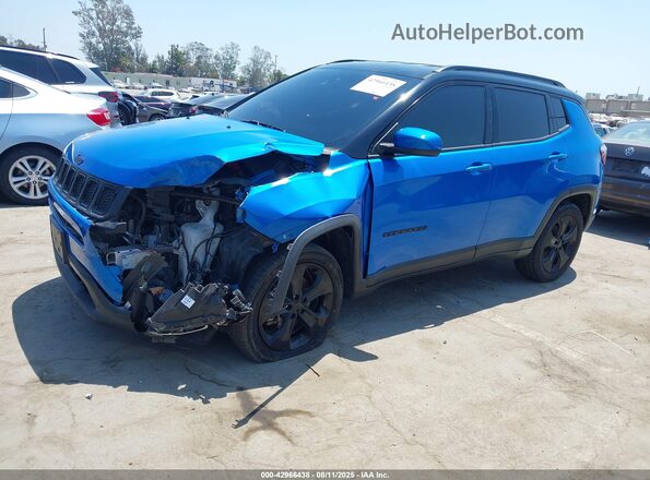 3C4NJDBB2MT592745 2021 JEEP COMPASS Синий Передняя левая четверть