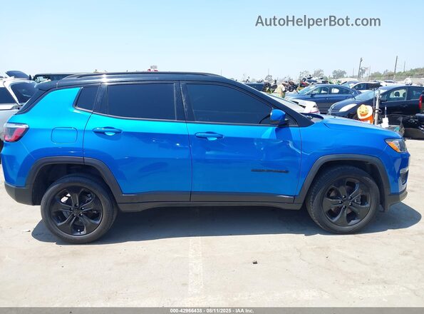 3C4NJDBB2MT592745 2021 JEEP COMPASS Синий Вид задней части салона