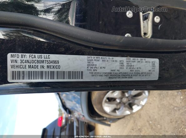 3C4NJDCB0MT534969 2021 JEEP COMPASS Black Engine compartment view