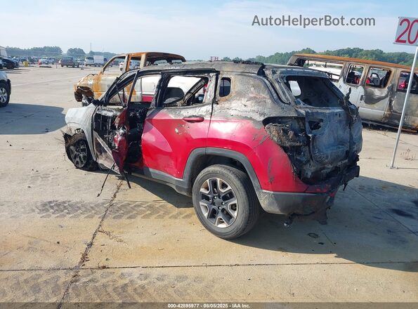 3C4NJDDB1JT185864 2018 JEEP COMPASS Red Rear left