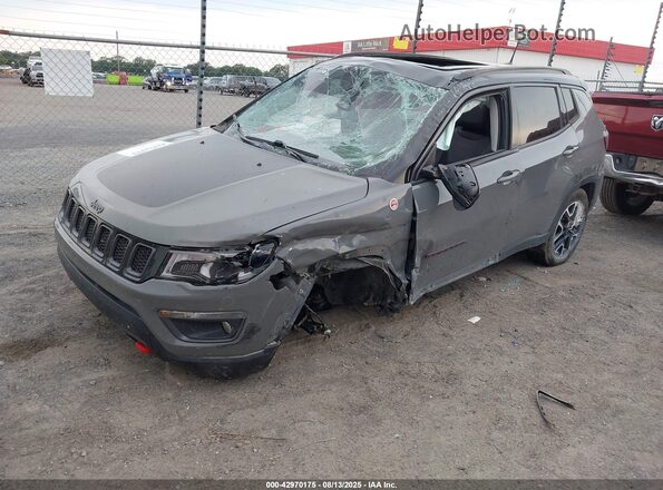 3C4NJDDB1LT160790 2020 JEEP COMPASS Gray წინა მარცხენა ხედი სამი მეოთხედიდან