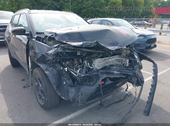 3C4NJDDB6NT195117 2022 JEEP COMPASS Черный Вид спереди