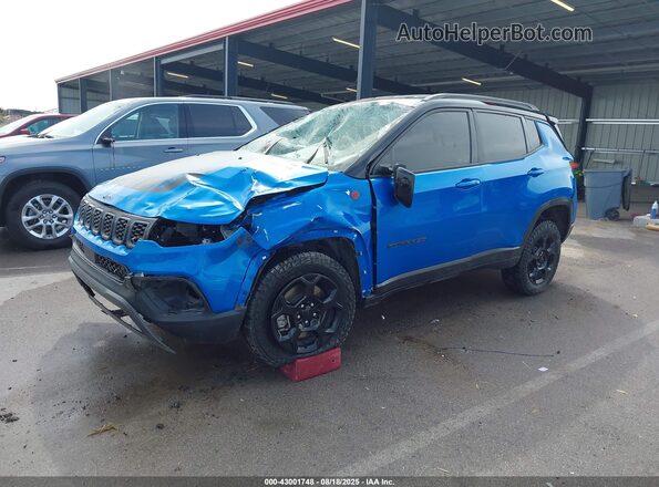 3C4NJDDN2RT129373 2024 JEEP COMPASS Blue Vista tres cuartos delantera izquierda