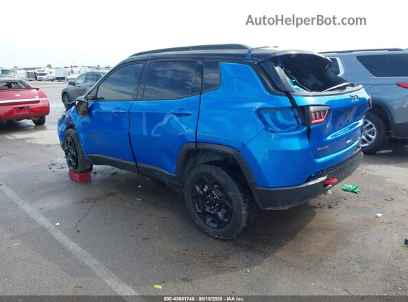 3C4NJDDN2RT129373 2024 JEEP COMPASS Blue Trasero izquierdo