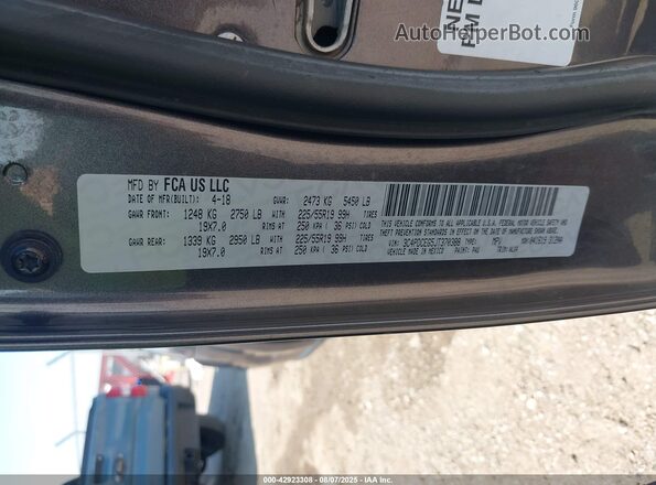 3C4PDCEG5JT370388 2018 DODGE JOURNEY Серый 