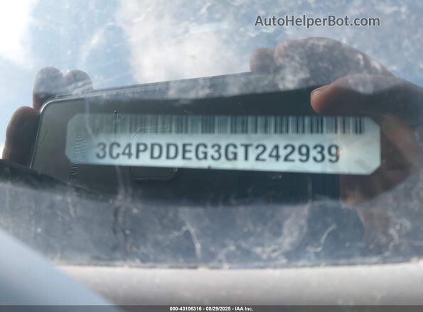 3C4PDDEG3GT242939 2016 DODGE JOURNEY Black ძრავის განყოფილების ხედი