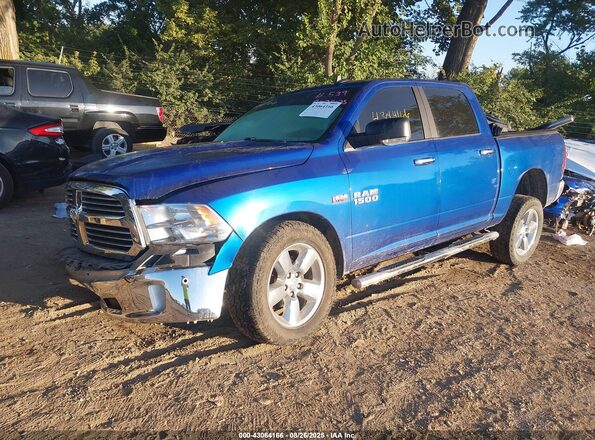 3C6RR7LTXJG143442 2018 RAM 1500 Blue წინა მარცხენა ხედი სამი მეოთხედიდან