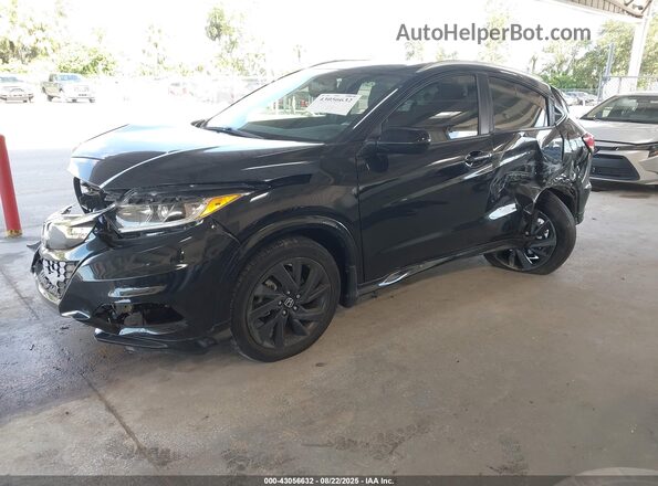 3CZRU5H14MM727323 2021 HONDA HR-V Black Front left