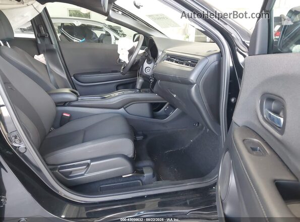 3CZRU5H14MM727323 2021 HONDA HR-V Black Front interior view