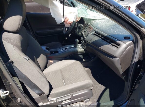 3CZRU6H35MM739570 2021 HONDA HR-V Black Front interior view