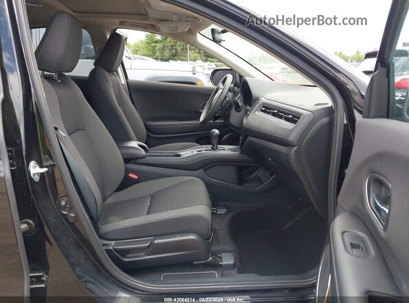 3CZRU6H54MM715018 2021 HONDA HR-V Black Front interior view