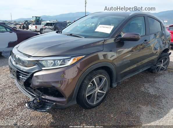 3CZRU6H57MM705325 2021 HONDA HR-V Brown Widok z przodu