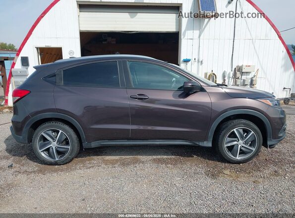 3CZRU6H57MM705325 2021 HONDA HR-V Brown Widok wnętrza z tyłu
