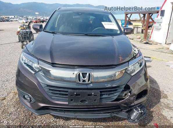 3CZRU6H57MM705325 2021 HONDA HR-V Brown Widok zestawu wskaźników