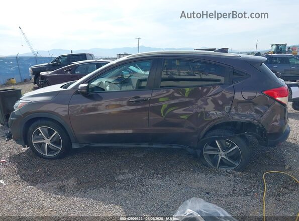 3CZRU6H57MM705325 2021 HONDA HR-V Brown Widok wnętrza 360 stopni