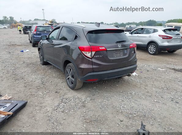 3CZRU6H77MM724958 2021 HONDA HR-V Maroon Rear left