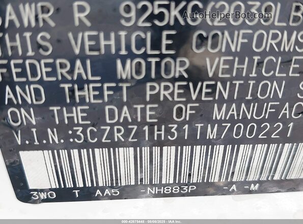 3CZRZ1H31TM700221 2026 HONDA HR-V White 