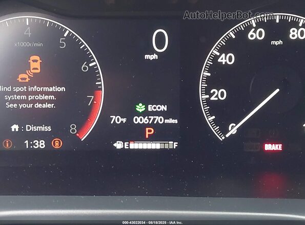 3CZRZ2H53SM784631 2025 HONDA HR-V Black 