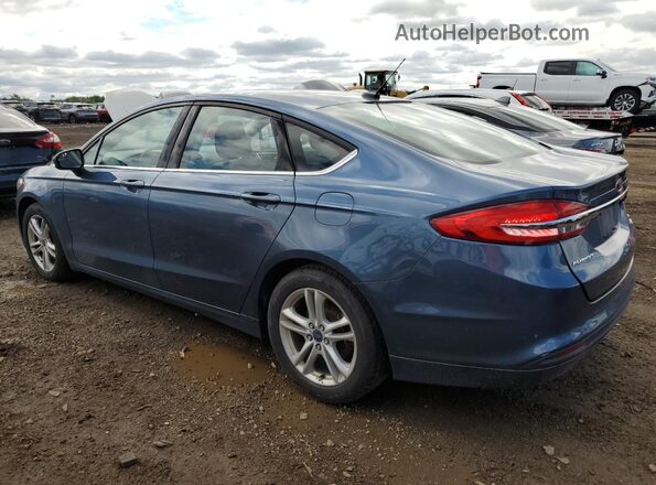 3FA6P0HD1JR217061 2018 FORD FUSION Blue 