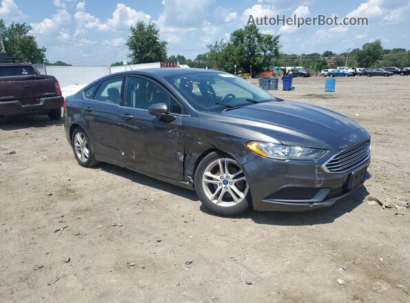 3FA6P0HD2JR178254 2018 FORD FUSION Gray 