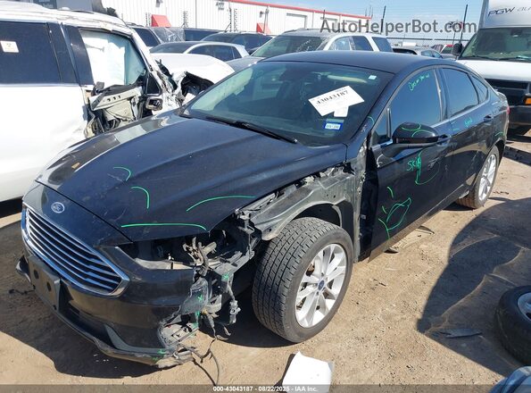 3FA6P0HD4LR217428 2020 FORD FUSION Черный Передняя левая четверть