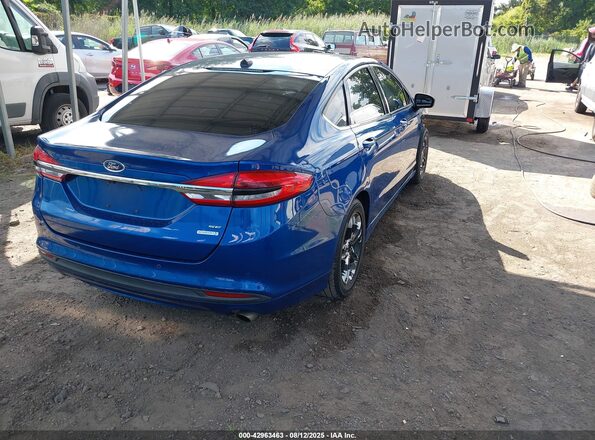 3FA6P0HD6JR142728 2018 FORD FUSION Blue 