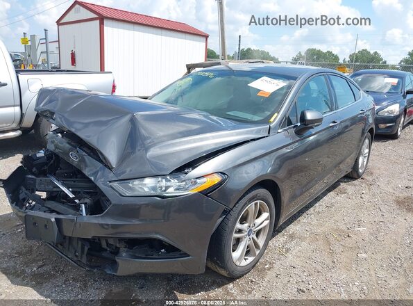 3FA6P0HDXJR193777 2018 FORD FUSION Gray 