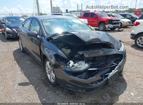 3FA6P0HDXJR193777 2018 FORD FUSION Gray 