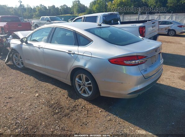3FA6P0LU0JR128122 2018 FORD FUSION HYBRID Серебряный 