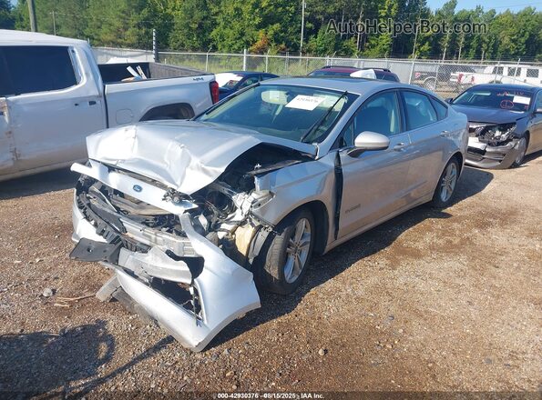 3FA6P0LU0JR128122 2018 FORD FUSION HYBRID Серебряный 