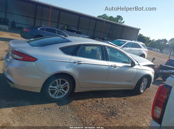 3FA6P0LU0JR128122 2018 FORD FUSION HYBRID Серебряный 