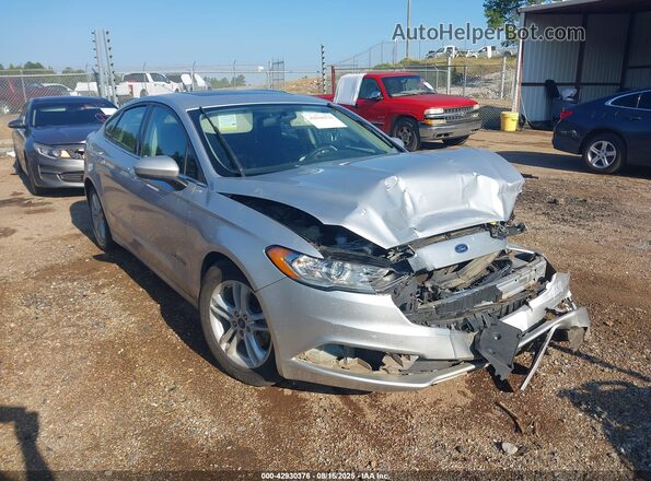 3FA6P0LU0JR128122 2018 FORD FUSION HYBRID Серебряный 