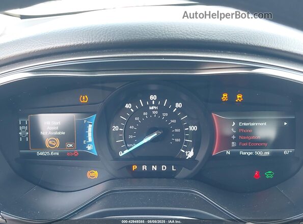 3FA6P0LU0KR125609 2019 FORD FUSION HYBRID Gray 