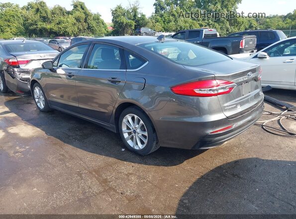 3FA6P0LU0KR125609 2019 FORD FUSION HYBRID Gray 