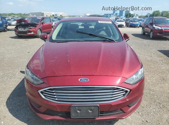 3FA6P0LU3JR172793 2018 FORD FUSION Red 