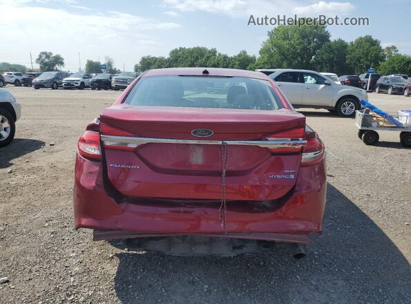 3FA6P0LU3JR172793 2018 FORD FUSION Red 