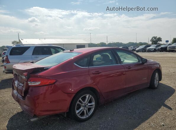 3FA6P0LU3JR172793 2018 FORD FUSION Red 