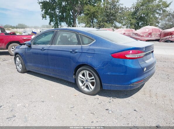 3FA6P0LU5JR128679 2018 FORD FUSION HYBRID Синий Задняя левая четверть