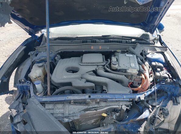 3FA6P0LU5JR128679 2018 FORD FUSION HYBRID Синий Вид сзади