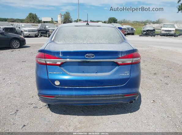 3FA6P0LU5JR128679 2018 FORD FUSION HYBRID Синий 