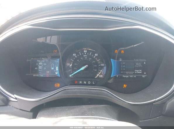 3FA6P0LU5JR249065 2018 FORD FUSION White Widok tylnych siedzeń