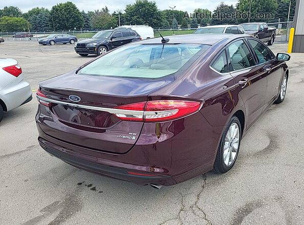 3FA6P0LU8HR301024 2017 FORD FUSION HYBRID  Սալոնի հետևի տեսք
