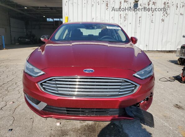 3FA6P0LU8JR143080 2018 FORD FUSION Red 