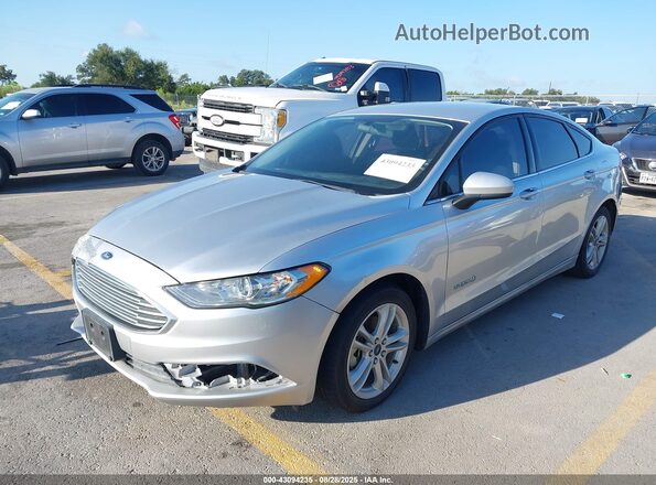 3FA6P0LU8JR191243 2018 FORD FUSION HYBRID Серебряный 