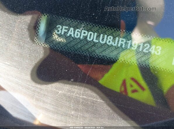 3FA6P0LU8JR191243 2018 FORD FUSION HYBRID Серебряный 