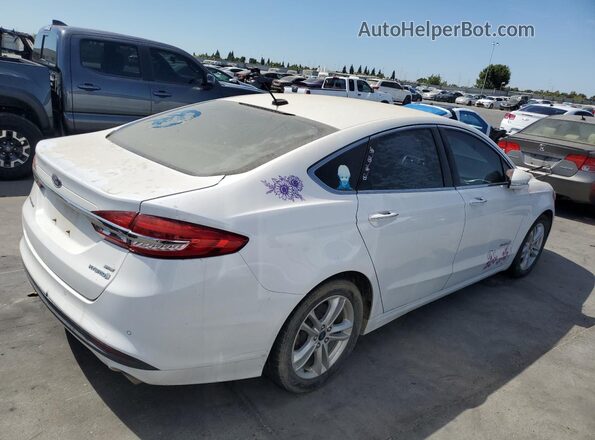 3FA6P0LU9JR171387 2018 FORD FUSION White 